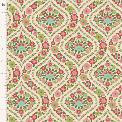 Tilda Patchwork Stoff Baumwolle - Wallflower - Bianca Green